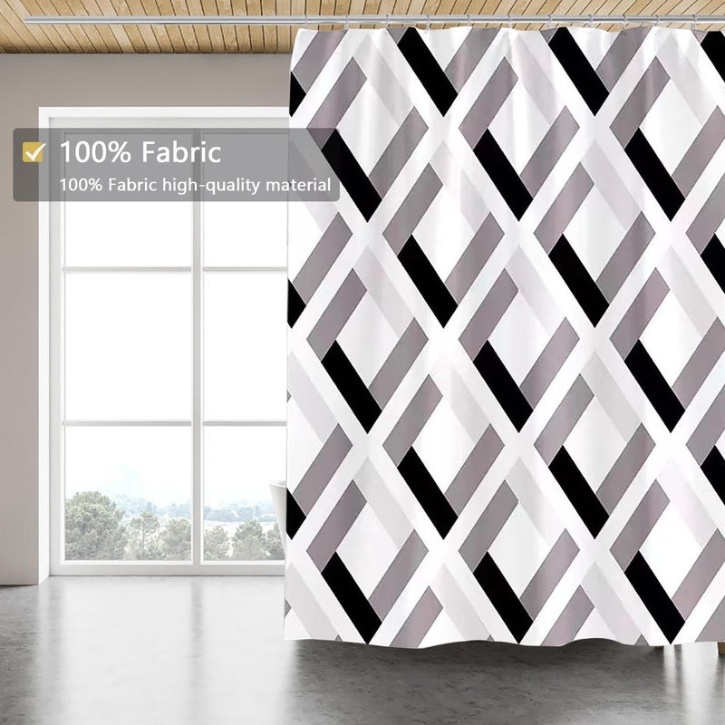 LLSCL Fabric Shower Curtain Liner with Magnets, Waterproof Hotel Quality, 72 x 72 Machine Washable - Image 5